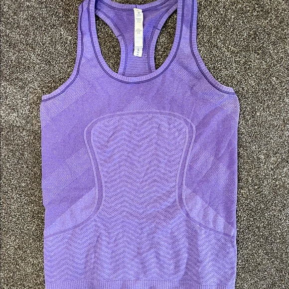 Lululemon purple swiftly tank size 6